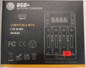 Front picture of the DN4 charger box