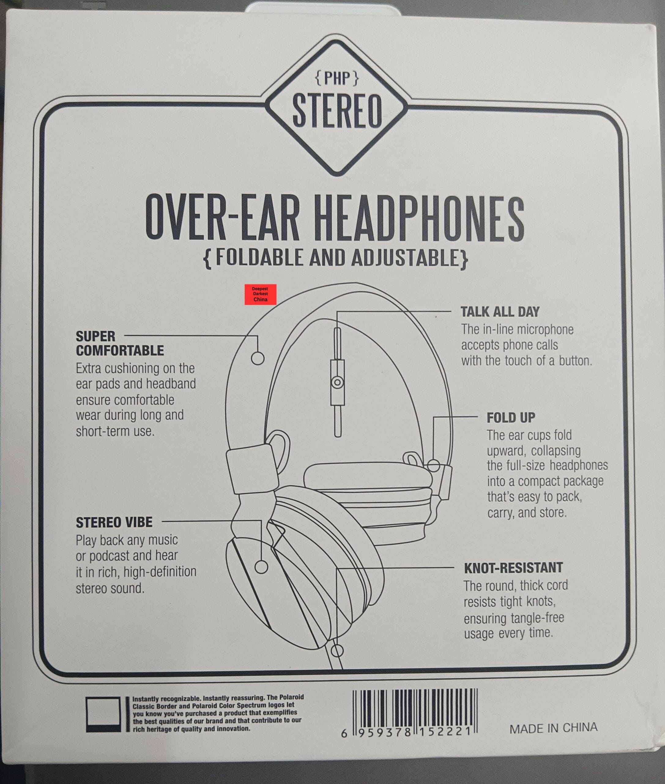 Back of Box for Primaxx SE-5222
