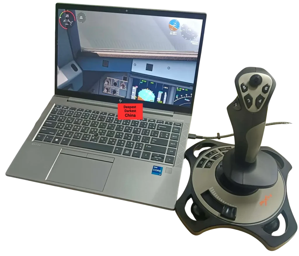 PXN-2113 Joystick Playing Flight Simulator
